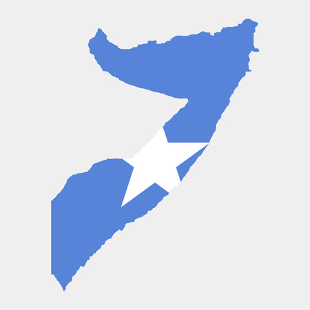 Territory and flag of Somaliaのイラスト素材