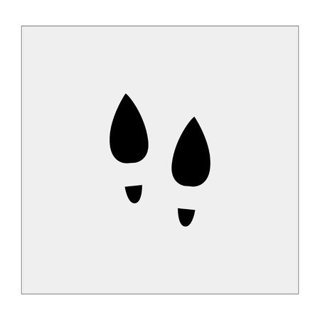 Footprint iconのイラスト素材