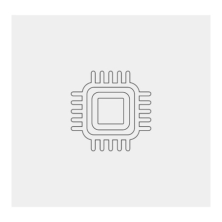 Central Processing Unit CPUのイラスト素材