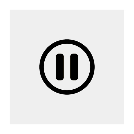 Pause button iconのイラスト素材
