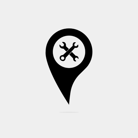 Map pointer iconのイラスト素材