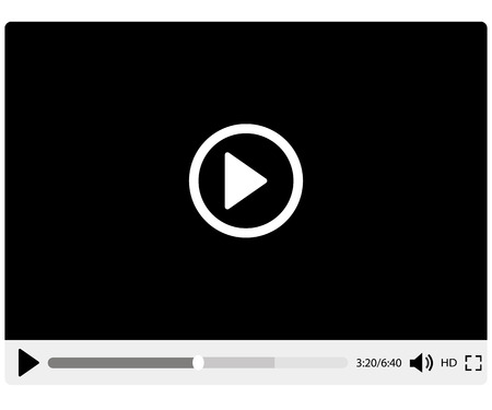 Video playerのイラスト素材