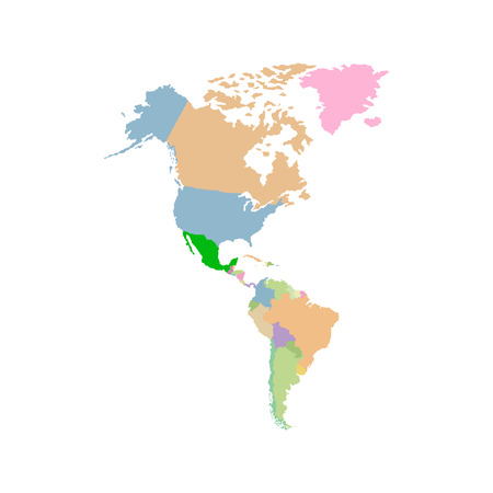Territory of USA with contourのイラスト素材