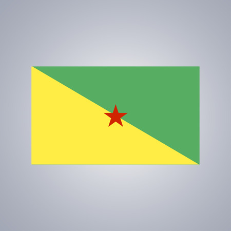 Flag of Cayenne, French Guianaのイラスト素材