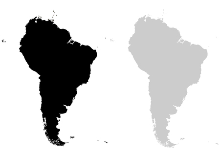 Continent South America on a white backgroundのイラスト素材