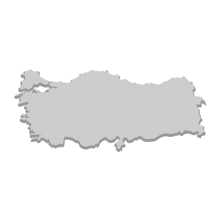 Territory of Turkey on a white backgroundのイラスト素材