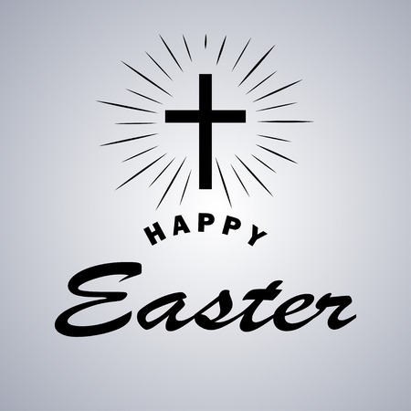 Easter holiday celebration card design.のイラスト素材