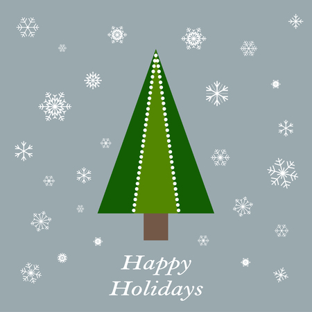 Merry Christmas and Happy New Year 2018 card design.のイラスト素材