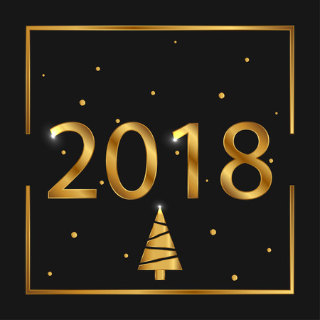 Merry Christmas and Happy New Year. Vector illustrationのイラスト素材