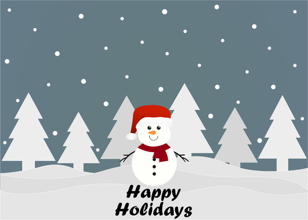 Happy Holidays banner.のイラスト素材