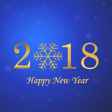 Happy New Year and Merry Christmas holiday celebration. Greeting card. Winter is coming. Vector illustrationのイラスト素材