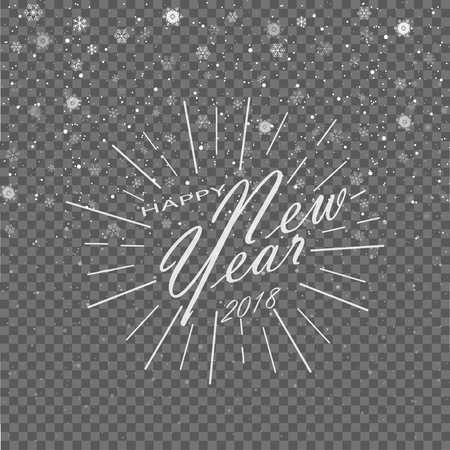 Merry Christmas and Happy New Year holiday celebration. Winter is coming. Gray background. Vector illustrationのイラスト素材