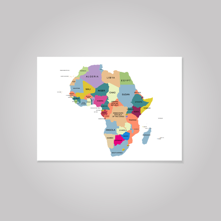 Territory of Africa. Vector Illustrationのイラスト素材