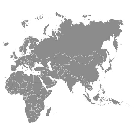 Territory of continents - Africa, Europe, Asia, Eurasiaのイラスト素材