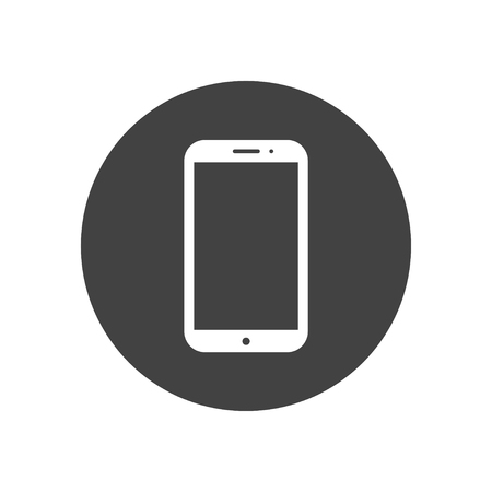 Realistic modern mobile phone on isolate background. Vector illustrationのイラスト素材