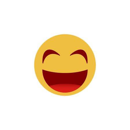 Smiley face. Emoticon, emoji icons isolated on white background. Vector illustrationのイラスト素材