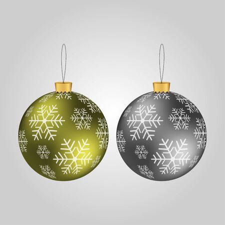 Christmas-tree decorations, present. Christmas toy. Vector illustrationのイラスト素材