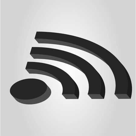 Wireless technology. World technology. 3d. Isometric projection.のイラスト素材