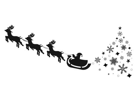 Merry Christmas and Happy New Year. 2020. Vector illustration. EPS 10のイラスト素材