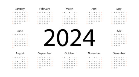 Calendar 2024. Tear-off calendar. Personal organizer. White background. Vector illustration. EPS 10のイラスト素材