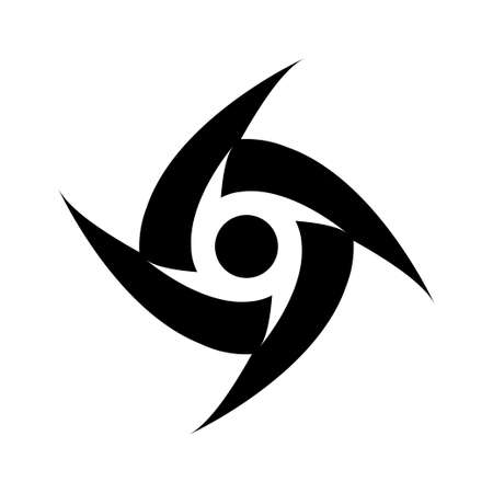 Whirlwind sign. Tornado. Hurricane. Hurricane - storm. White background. Vector illustrationのイラスト素材