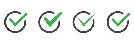 Check mark sign. Confirmation mark. Vector illustration. EPS 10