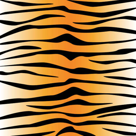Tiger pattern background. Abstract exotic pattern. Orange and black tiger background. Seamless pattern. Vector illustrationのイラスト素材