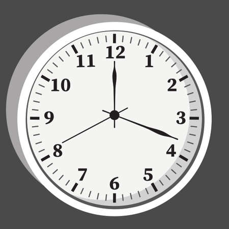 Clock icon. Watch, time icon, symbol. Vector illustration. EPS 10のイラスト素材