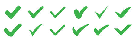 Check mark sign. Confirmation mark. Vector illustration. EPS 10のイラスト素材