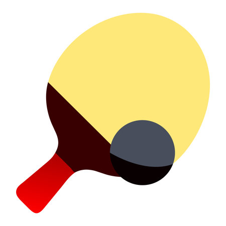 Table tennis poster design. Table tennis cover. Vector flat illustration.のイラスト素材