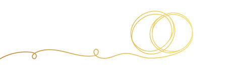 Wedding rings line art vector illustration.のイラスト素材