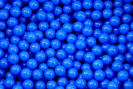 many blue balls used for an airgunの写真素材