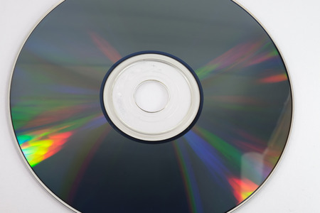 CD disk isolated on whiteの写真素材