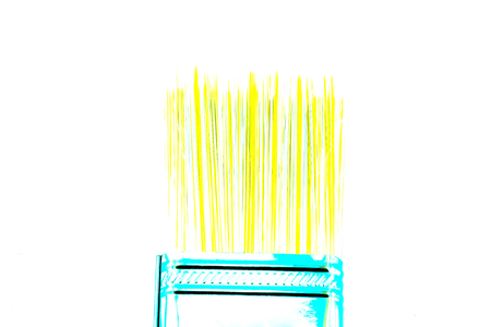 Paint brushes isolated on the white backgroundの写真素材