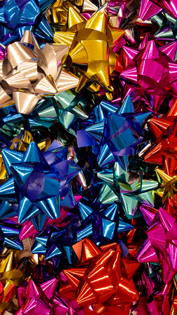 Present Bow Isolatedの写真素材