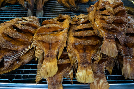 Tilapia Fish Deep Friedの写真素材