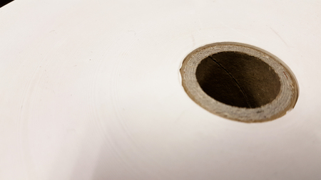 print shop paper roll topshotの写真素材