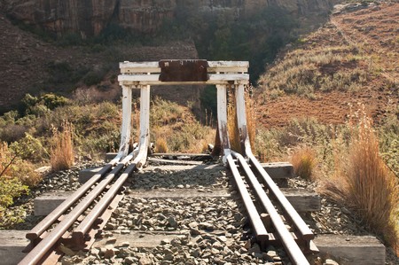 A railway built in the mid 19th century that has been abandoned for many years.  Details are visible of the building methods used at that time.の写真素材