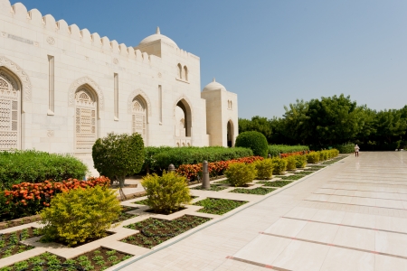 Sultan Qaboos Grand Mosque in Muscat, Oman の写真素材