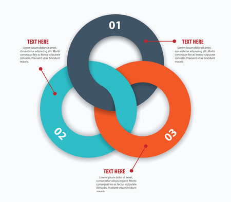 Modern business ring options infographics. Vector illustrationのイラスト素材