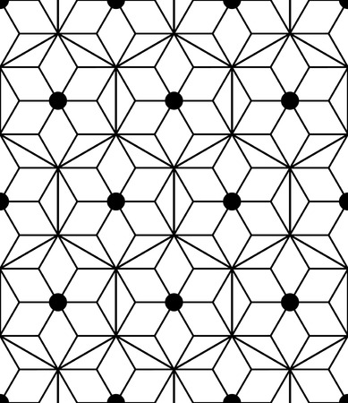 Seamless geometric pattern with triangles and diamonds. Vector illustrationのイラスト素材