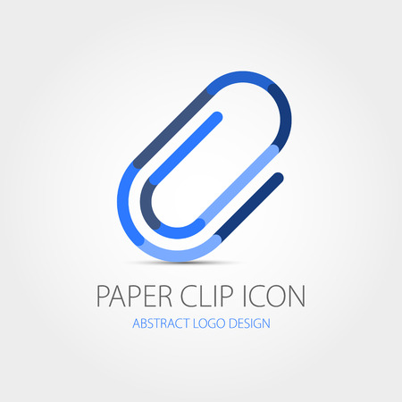 paper clip icon. Abstract designのイラスト素材