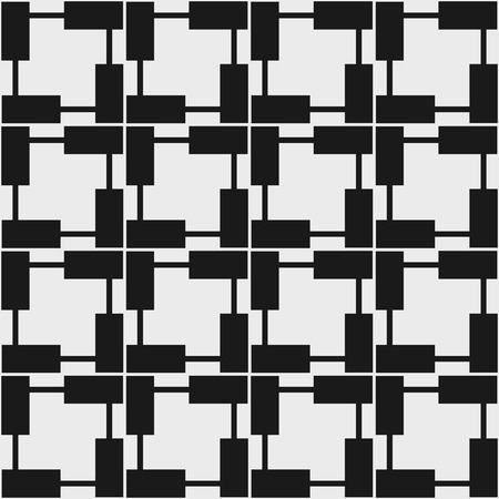 Seamless geometric pattern in op art design. Vector illustration.のイラスト素材
