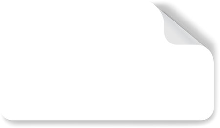 White page curl with a shadow effect, ideal for text or design, offers a clean backdrop for presentations or marketing. Perfect for adding realism to projectsのイラスト素材