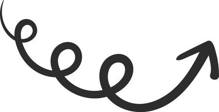 Featuring a simple yet impactful visual representation of a journey, the swirling arrow conveys...
