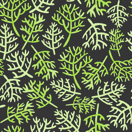 watercolor seamless pattern with branchesのイラスト素材