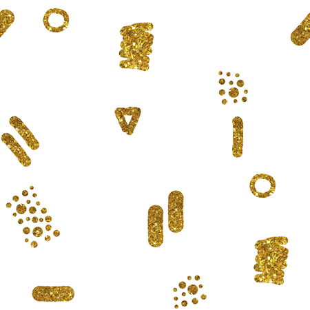 Seamless watercolor pattern with tropical leaves and glitter figures, beautiful hibiscus flowers.の写真素材