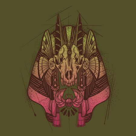 Anubis. Guardian of the Underworld.のイラスト素材