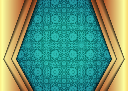 Eid Mubarak Design Background vector for banner, greeting card template with arabic galligraphy wishes Eid Mubarak for Saudi Arabia and muslim people- Translation: Eid Mubarak.のイラスト素材