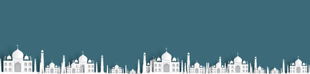 blank mosque text background, modern elegant islamic designのイラスト素材